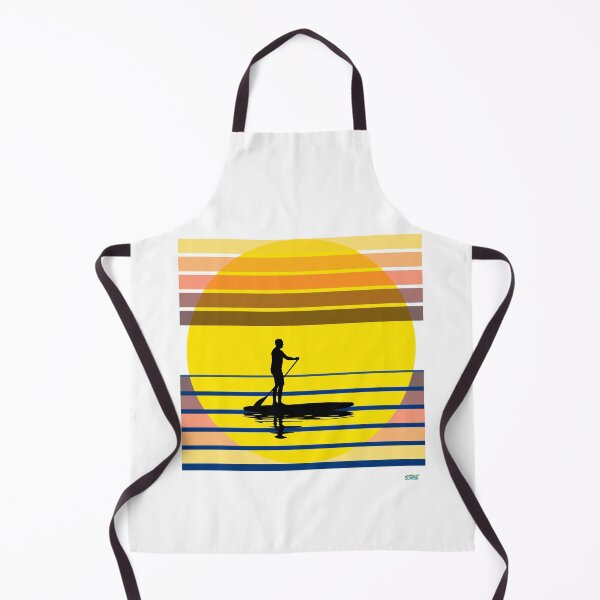 Item preview, Solo paddleboard at sunset: Retro Sports Design designed and sold by SlanTee.