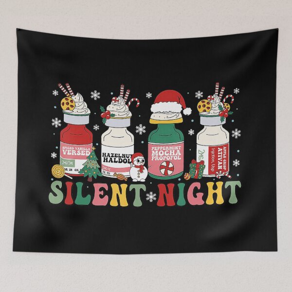 Item preview, Funny Santa Propofol Silent Night Icu Nurses Merry Christmas  designed and sold by WayTBeenkenArt.