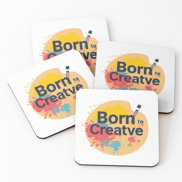 Item preview, Born to Be Creative – Colorful Artist Palette Design designed and sold by Kavya Art.