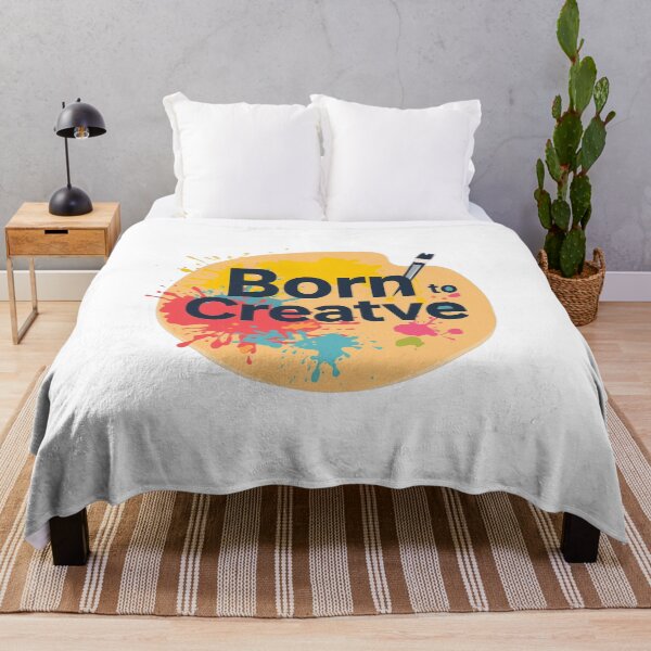 Item preview, Born to Be Creative – Colorful Artist Palette Design designed and sold by Kavya Art.