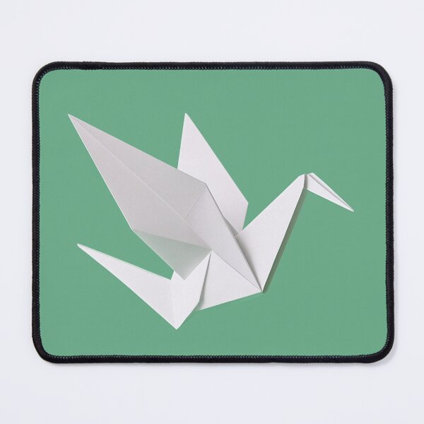 Item preview, Elegant Origami Crane in Flight designed and sold by TheWonkyEaselCo.
