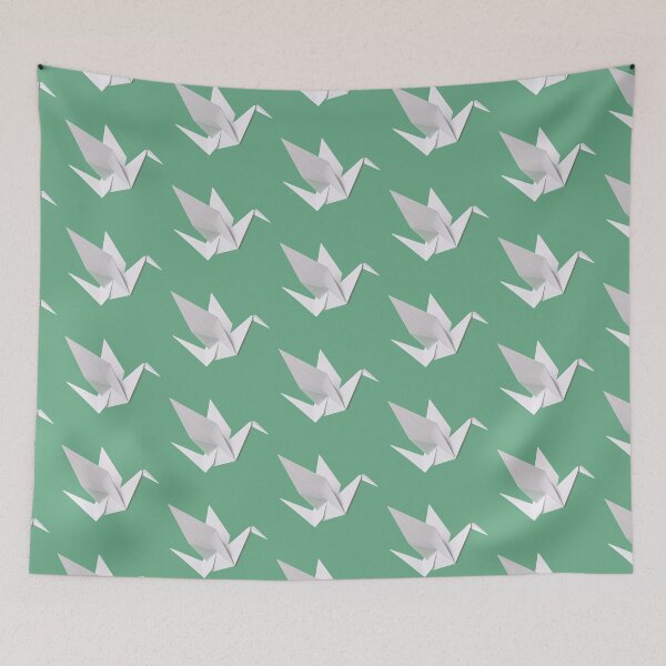 Item preview, Elegant Origami Crane in Flight designed and sold by TheWonkyEaselCo.