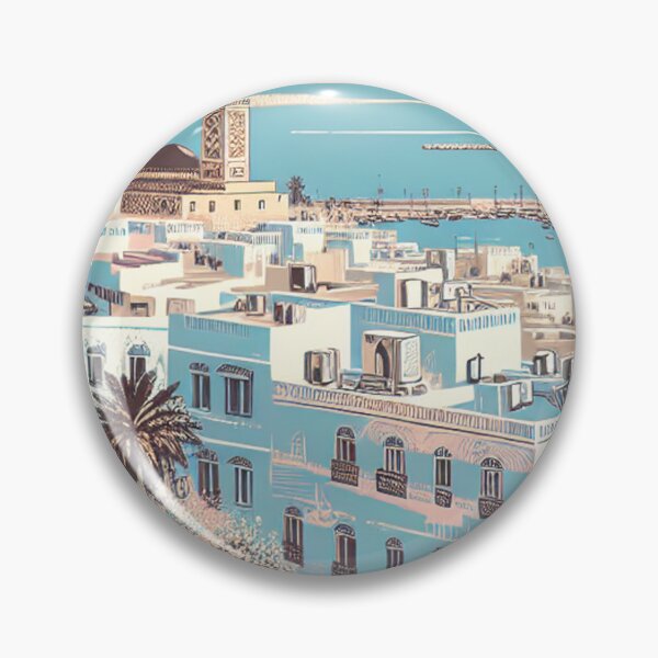 Item preview, Serene Hammamet – Edo-Style Ukiyo-e Tunisian Coastal Landscape designed and sold by Vandy Fullam.