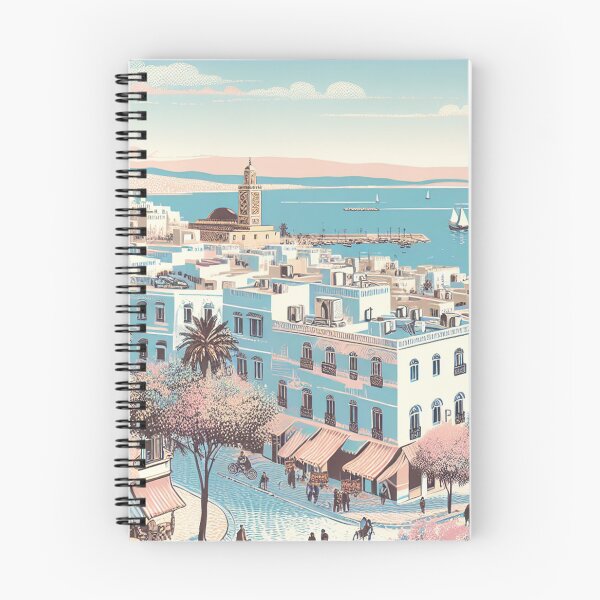 Item preview, Serene Hammamet – Edo-Style Ukiyo-e Tunisian Coastal Landscape designed and sold by Vandy Fullam.