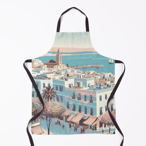 Item preview, Serene Hammamet – Edo-Style Ukiyo-e Tunisian Coastal Landscape designed and sold by Vandy Fullam.