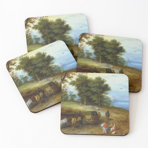 Item preview, Jan Brueghel, wooded landscape with figures designed and sold by Mauswohn.