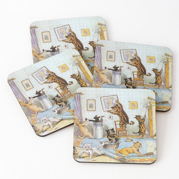 Item preview, Loise Wain Cats Housework help designed and sold by QualitySolution.