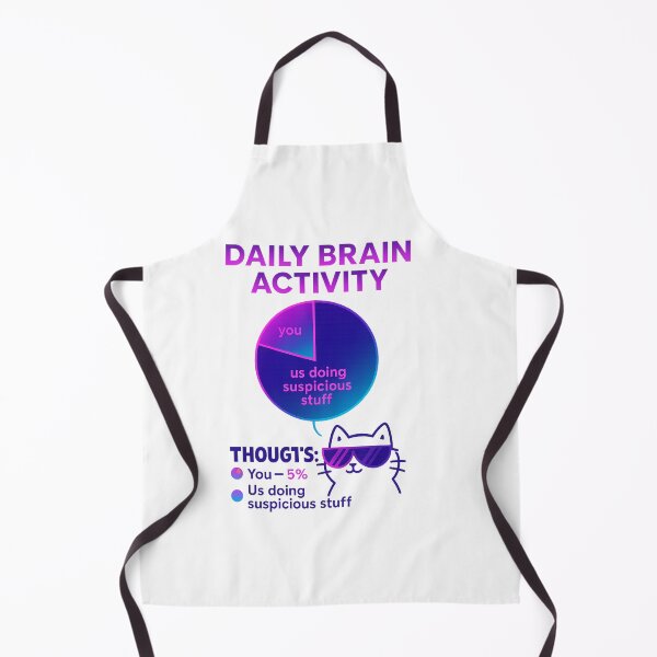 Item preview, Daily Brain Activity – Funny Cat Chart designed and sold by the-dovlat.