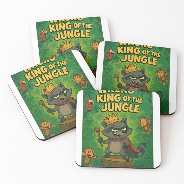 Item preview, Wrong King of the Jungle – Funny Raccoon Cartoon designed and sold by the-dovlat.