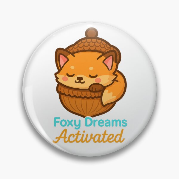 Artikelvorschau, Foxy Dreams Activated – Süßer Fuchs im Neon-Schlafdesign entworfen und verkauft von CyberCharm.
