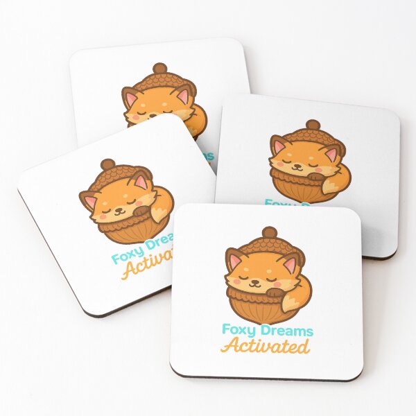 Item preview, Foxy Dreams Activated – Cute fox in neon sleep design designed and sold by CyberCharm.