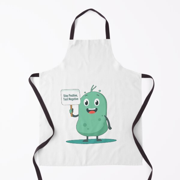Item preview, Stay Positive, Test Negative – Cute Microbe Mascot designed and sold by Kavya Art.