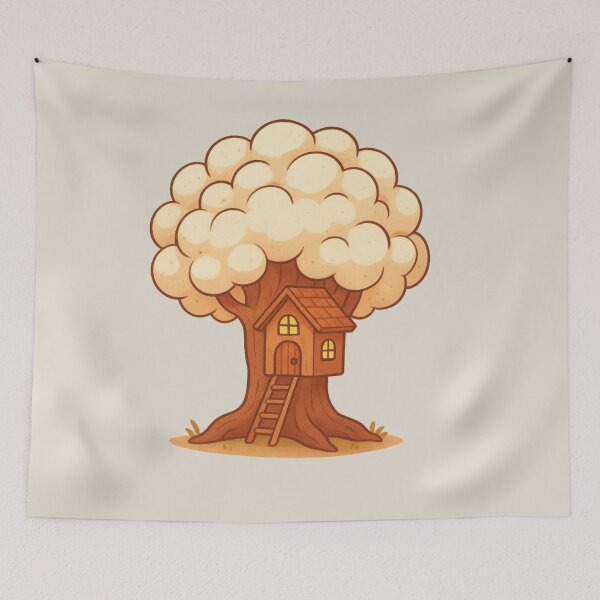 Item preview, Cozy Treehouse Dream Shirt – Cute Cartoon Nature Adventure Art Tee designed and sold by KDesignCrafts.