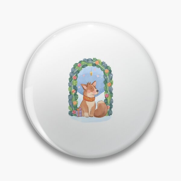 Item preview, Merry Christmas Puppy - Corgi under the Mistletoe designed and sold by Midnight Project.