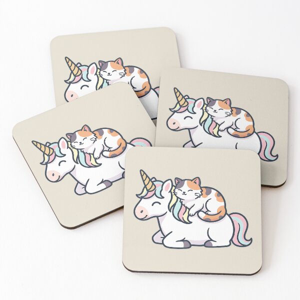 Item preview, Cat Riding a Unicorn designed and sold by dudelinart.