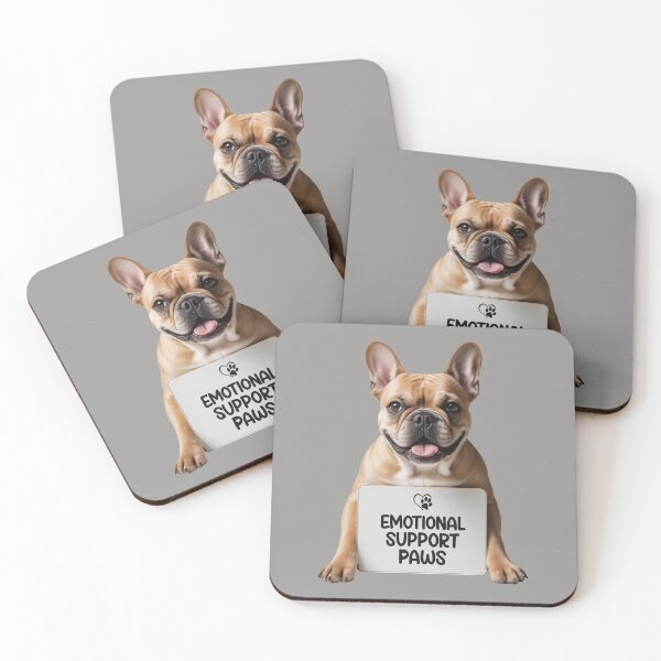 Item preview, Cute French Bulldog - Emotional Support Paws  designed and sold by SolaoLab.