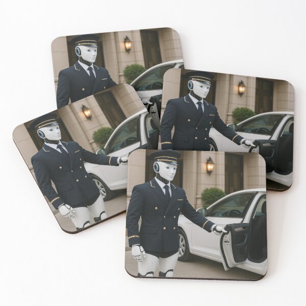 Item preview, “Robot Doorman – Future‑Ready Valet Service” designed and sold by TheWonkyEaselCo.