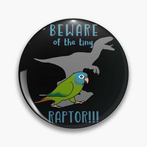 Item preview, Beware of the Tiny Raptor - blue crowned conure designed and sold by FandomizedRose.