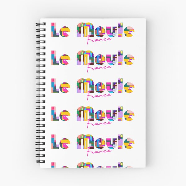 Item preview, Le Moule, France, Vibrant Abstract City Typography Art designed and sold by Wanderful-roads.