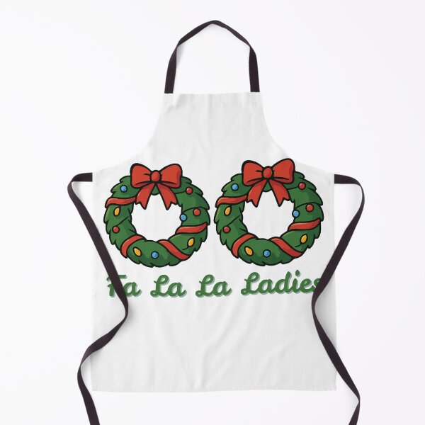 Item preview, Fa La La Ladies – Funny Christmas Wreath Chest Humor Shirt designed and sold by RollForDesignCo.