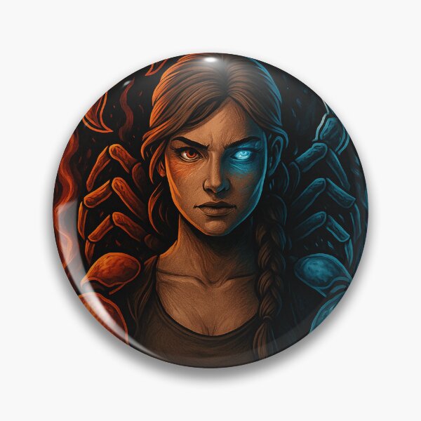 Item preview, Fire & Ice – Fearless Balance Warrior designed and sold by the-dovlat.