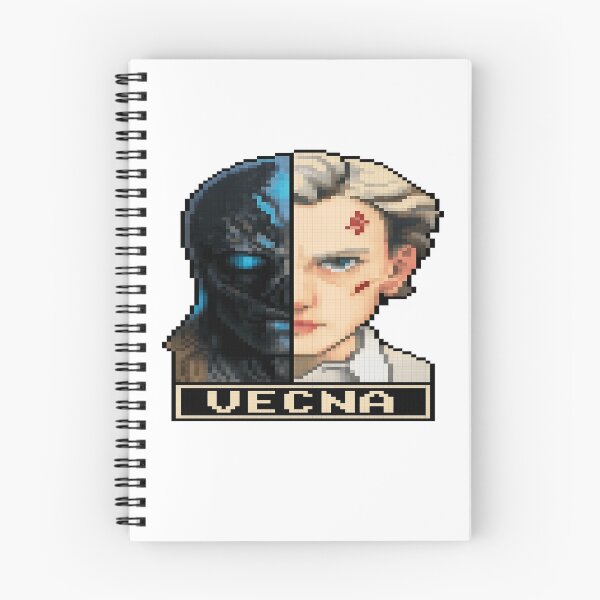 Item preview, Vecna Split Reality – Pegatina de terror de Stranger Things Pixel Art. Dos caras de la oscuridad – Pegatina de Vecna Pixel Art. designed and sold by Gurjeetpixelart.