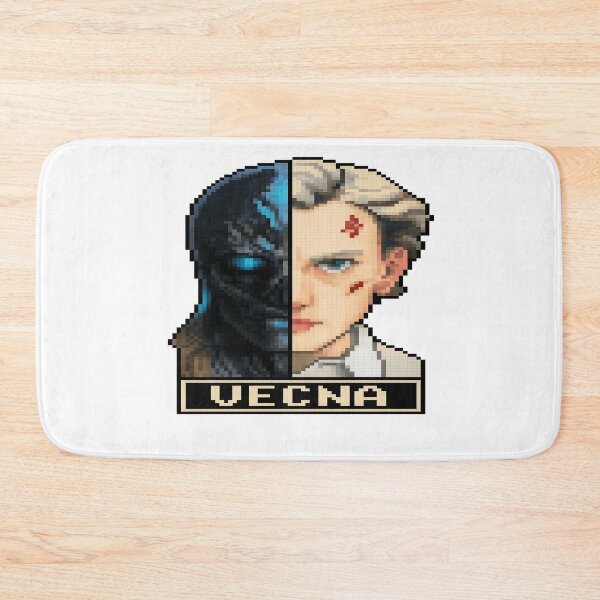 Item preview, Vecna Split Reality – Stranger Things Pixel Art Horror Sticker Two Faces of Darkness – Vecna Pixel Art Sticker designed and sold by Gurjeetpixelart.