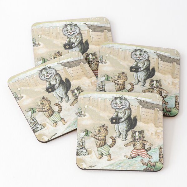 Item preview, Loise Wain Cats at the Seaside designed and sold by QualitySolution.