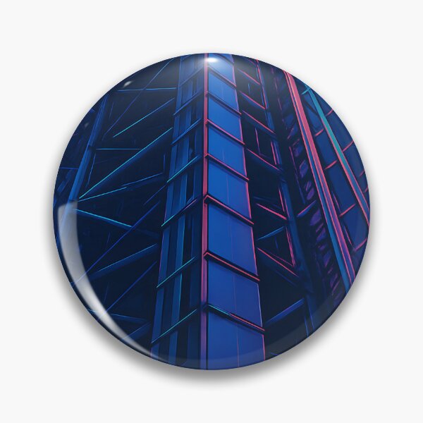 Item preview, Neon Reactor – Cyberpunk Futuristic Tech Tower Poster designed and sold by InNyutLab.