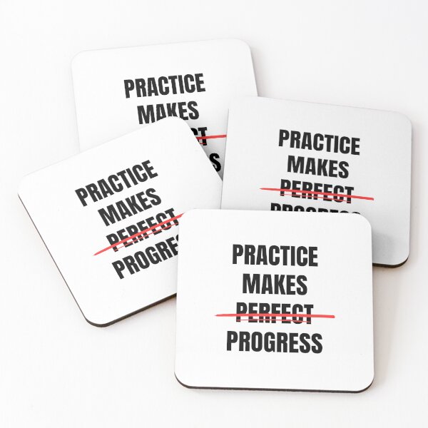Item preview, Practice Makes Progres not Perfect designed and sold by Dondonmart.
