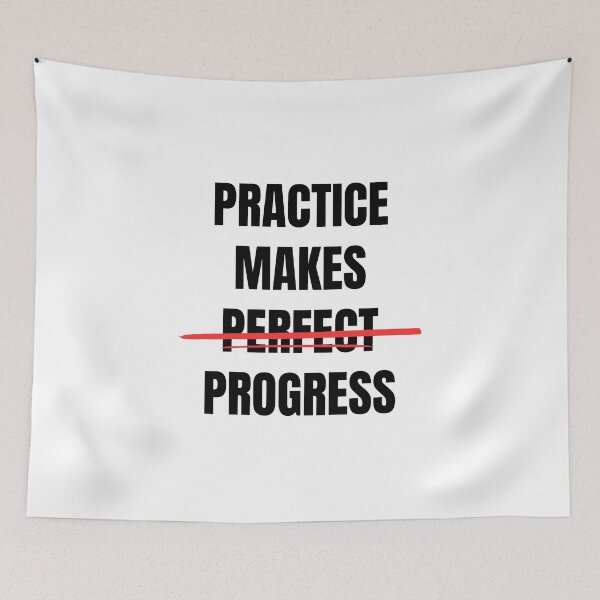 Item preview, Practice Makes Progres not Perfect designed and sold by Dondonmart.