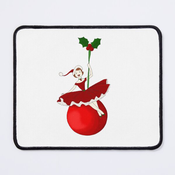 Item preview, Vintage Woman on a Christmas Decoration designed and sold by AnnabethQuinn.