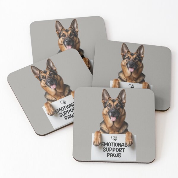 Item preview, Cute German Shepherd - Emotional Support Paws  designed and sold by SolaoLab.