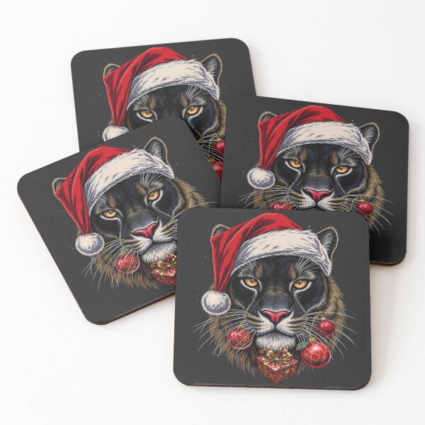 Item preview, Ultra-Premium Christmas Panther | Night Santa Shadow designed and sold by ColorSplash123.