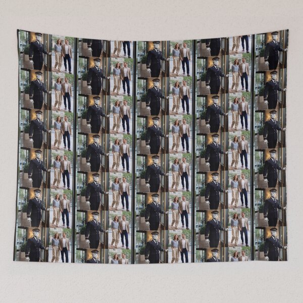 Item preview, "Welcome to the Future: Robot Hotel Doorman in Action" designed and sold by TheWonkyEaselCo.