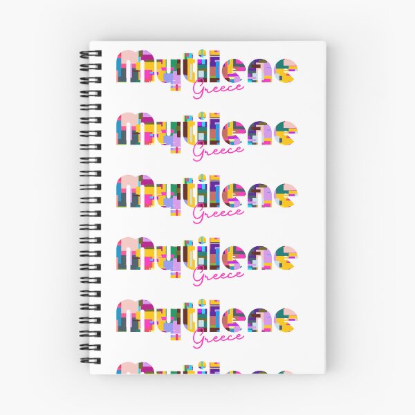 Item preview, Arte tipográfico abstracto y vibrante de Mitilene, Grecia designed and sold by Wanderful-roads.
