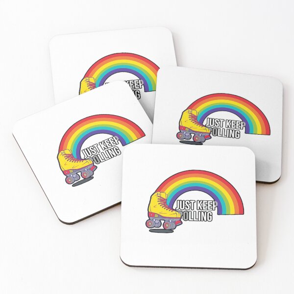 Item preview, Roller Skate Rainbow - Just Keep Rolling designed and sold by Kavya Art.