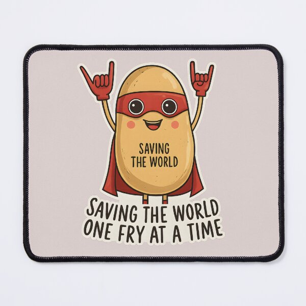 Item preview, Funny Superhero Potato Saving World designed and sold by Mastermind-Art.