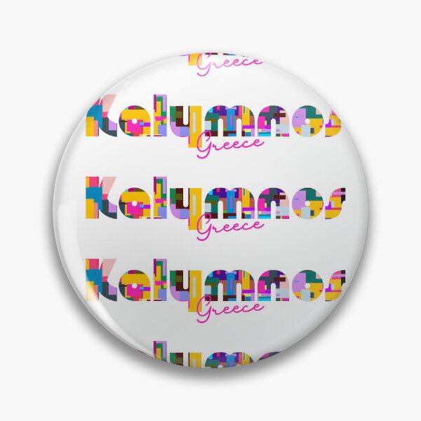 Item preview, Kalymnos, Greece, Vibrant Abstract City Typography Art designed and sold by Wanderful-roads.