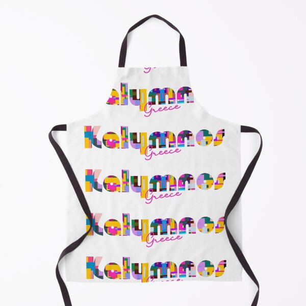 Item preview, Kalymnos, Greece, Vibrant Abstract City Typography Art designed and sold by Wanderful-roads.