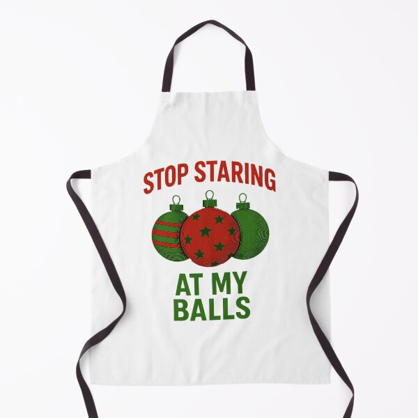 Item preview, Stop Staring At My Balls Christmas Ornament Joke designed and sold by DarylPope.
