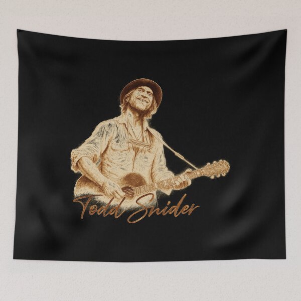 Item preview, Todd Snider Smiling Musician With Guitar designed and sold by ferminhays.