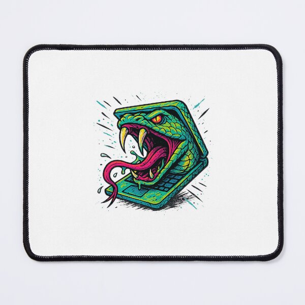 Item preview, Retro Snakeware Venom Bite With Fiery Edge designed and sold by ajifujpost.