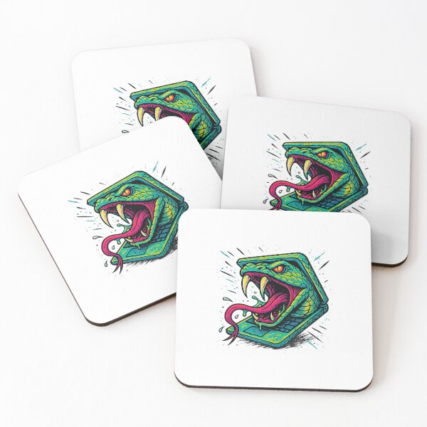 Item preview, Retro Snakeware Venom Bite With Fiery Edge designed and sold by ajifujpost.