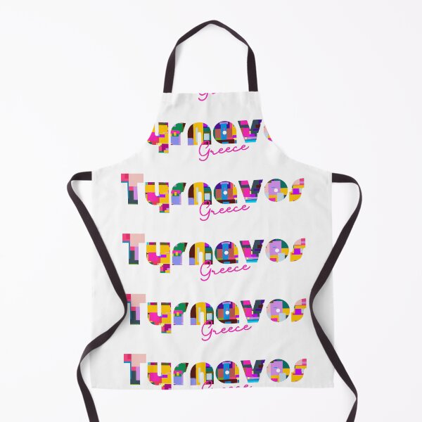 Item preview, Tyrnavos, Greece, Vibrant Abstract City Typography Art designed and sold by Wanderful-roads.