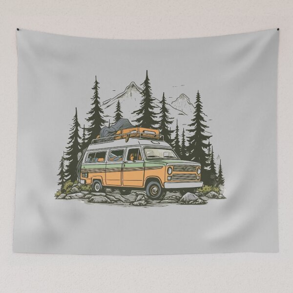 Item preview, Furgoneta de aventuras por el camino forestal designed and sold by Lineesh Kumar.