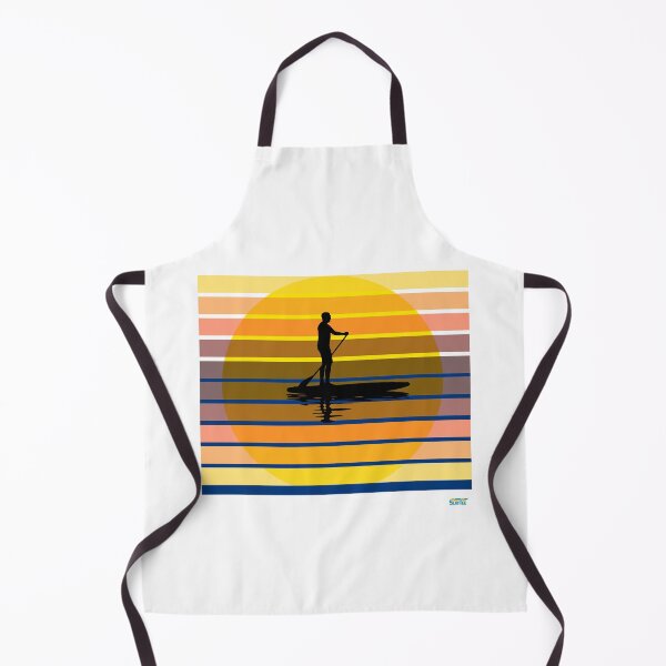 Item preview, Man paddleboarding at sunset: Retro Sports Design designed and sold by SlanTee.