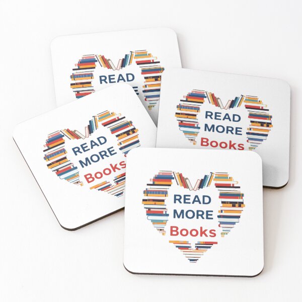 Item preview, Read More Books - Heart-Shaped Book Stack Design designed and sold by Kavya Art.