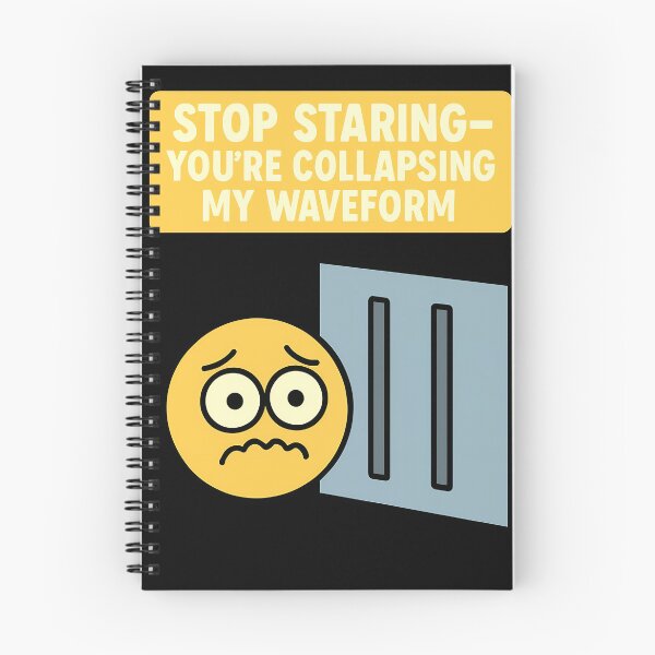 Item preview, Double Slit Test Quantum Waveform Humor Funny Physics Design designed and sold by TeeTimeTreasure.