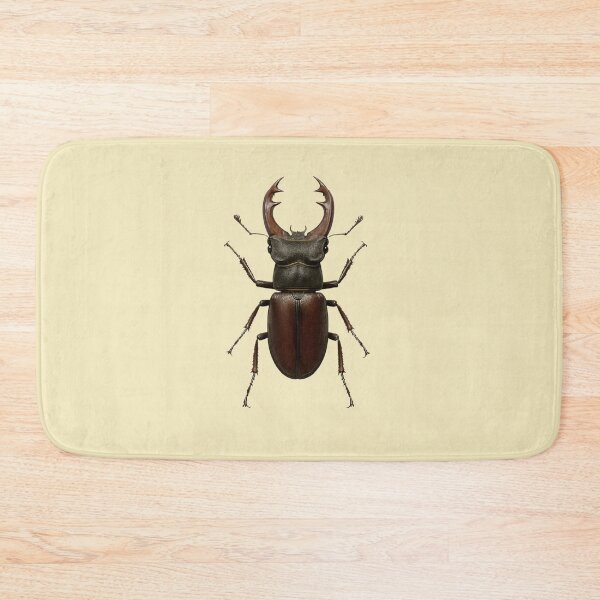 Item preview, “Stag Beetle Majesty – Horned Insect Illustration” designed and sold by TheWonkyEaselCo.
